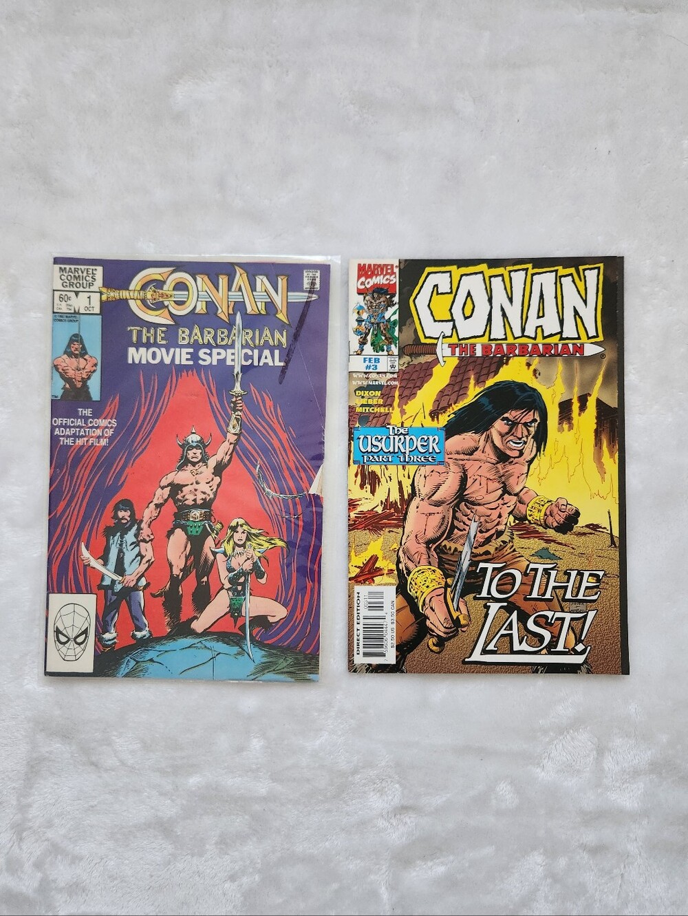 Conan the Barbarian Movie Special #1 & Marvel #3 Comic Lot Comic Book Movie
